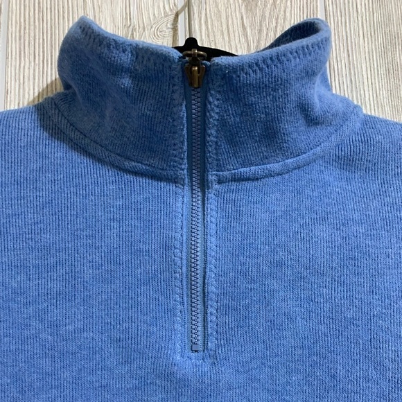 Orvis Pullover 1/4 Zip Long Sleeve Sweatshirt Blue Size Small - Picture 3 of 9